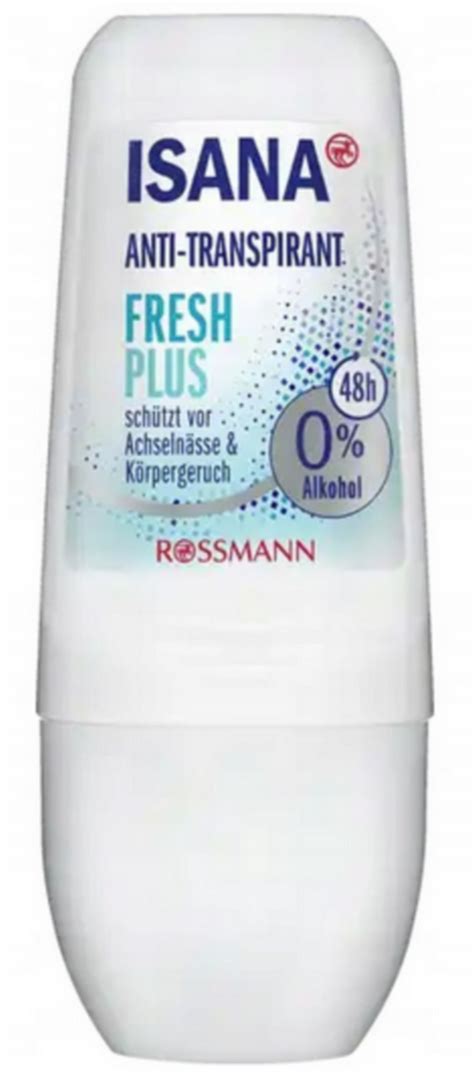 Isana Fresh Plus Anti Transpirant Roll On Antyperspirant W Kulce