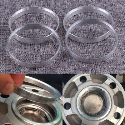 4 Aluminium Spigot Rings 64 1mm ID 67 1mm OD Wheel Spacer Wheel Hub