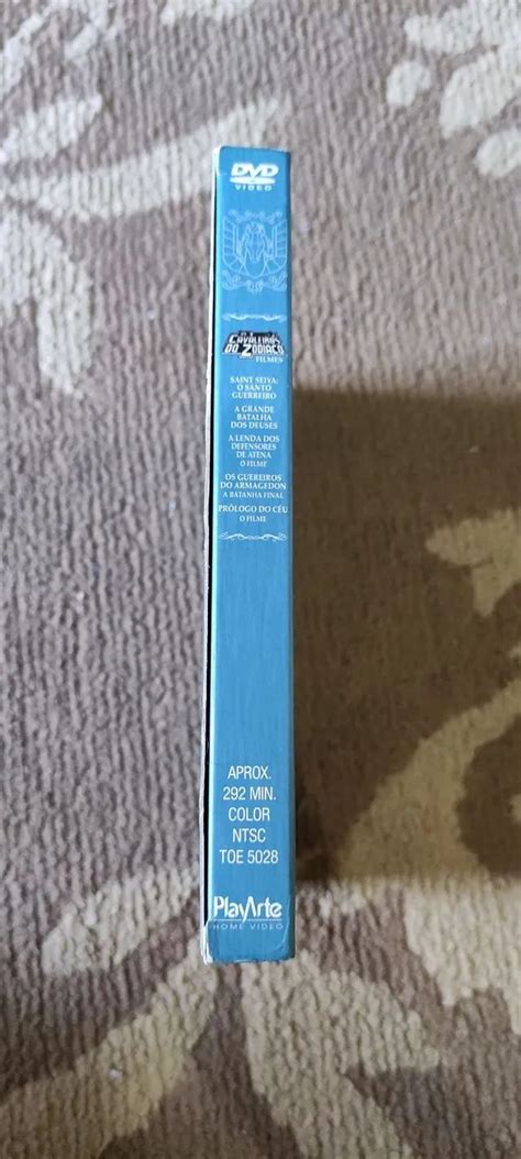 Box DVD Os Cavaleiros do Zodíaco 5 DVDs Filmes de Cinema CDs DVDs