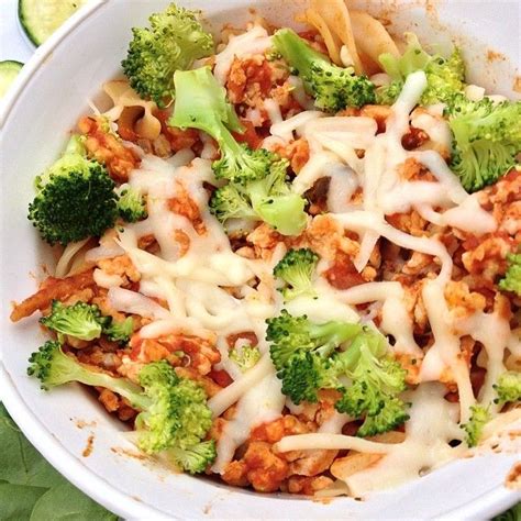 Baked Gluten Free Brown Rice Pasta With Marinara Sauce Extra Lean