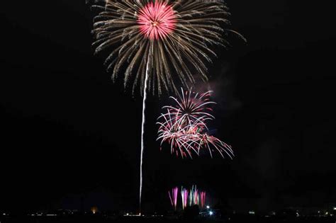 あさか野夏まつり花火大会 信夫の郷にて