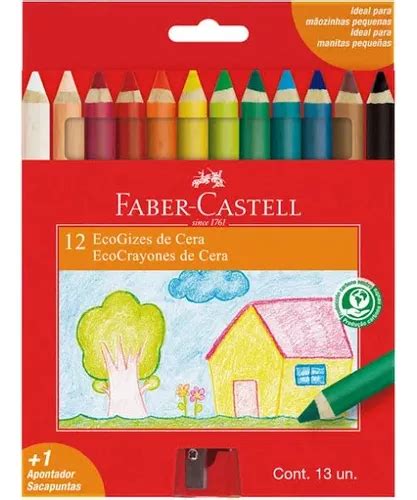 Cray N Corporal De Madera Ecogiz Colores Faber Castell Mercadolibre