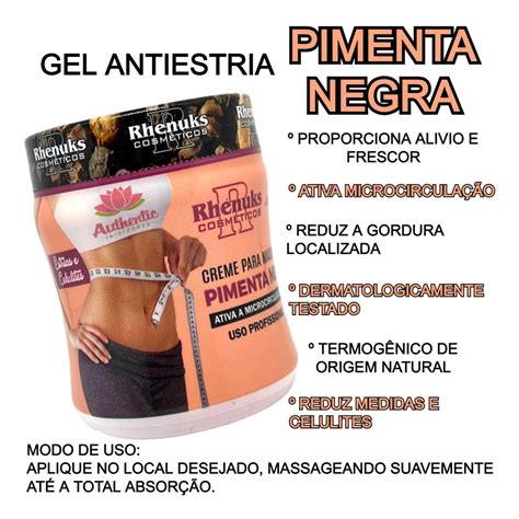 Kit Gel Pimenta Negra Rhenuks Para Revenda Originais Mercadolivre