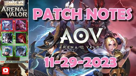 Arena Of Valor Aov Na Unexpected Update Patch Note Review Youtube