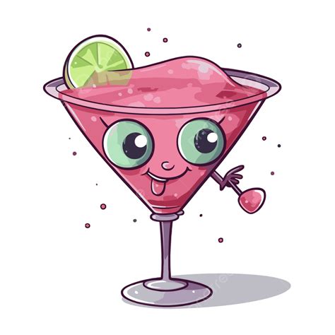 Pink Martini Glass Clip Art