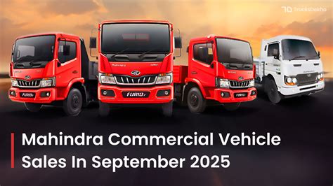 mahindra trucks  wheeler sales report  september  trucks