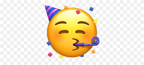 Emoji Party Horn Png - Face with party horn and party hat, unicode number for the sign ...