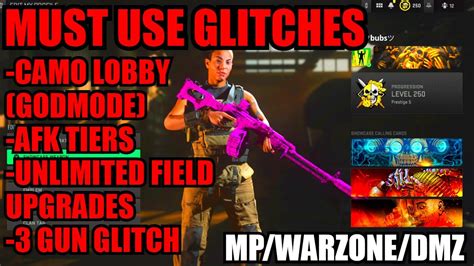 New Camo Lobby Afk Tiers Godmode Mw Xp Glitch Op Mw Glitches