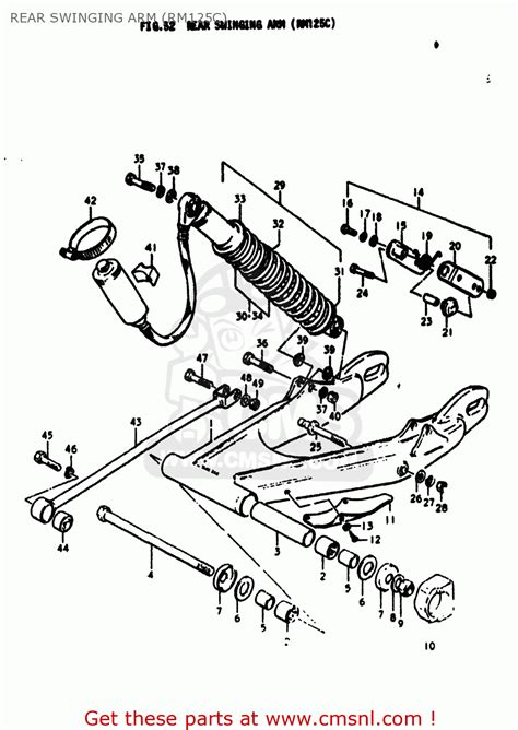 Suzuki Rm B Usa E Rear Swinging Arm Rm C Buy