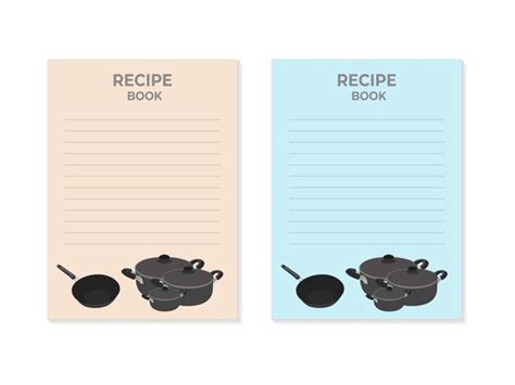 Premium Vector Recipe Book Vector Template