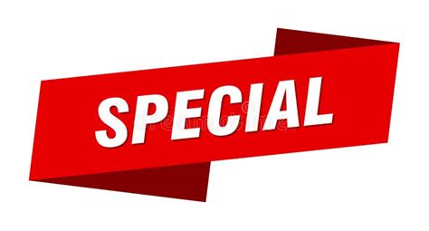 special banner template special ribbon label stock vector