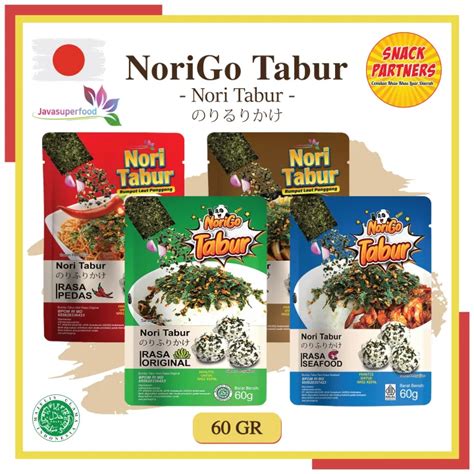 Norigo Nori Tabur 60 Gr Rumput Laut Panggang Seaweed Powder