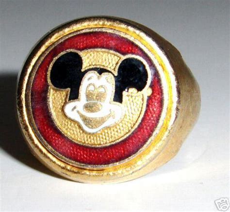 Mickey Mouse Ring Vintage Walt Disney Prod Rare 36369622