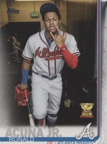 2019 Topps SP Variation In Dugout 1 Ronald Acuña Jr for sale online