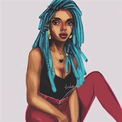 Blue Dreadlocks By Roscheri