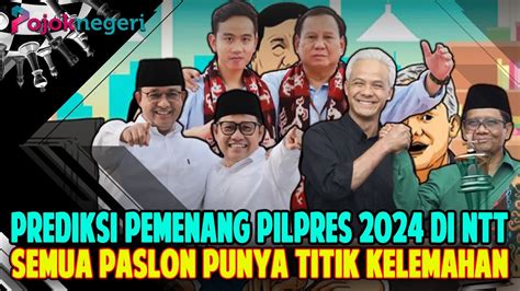 Prediksi Pemenang Pilpres 2024 Di NTT Prabowo Gibran Unggul AMIN