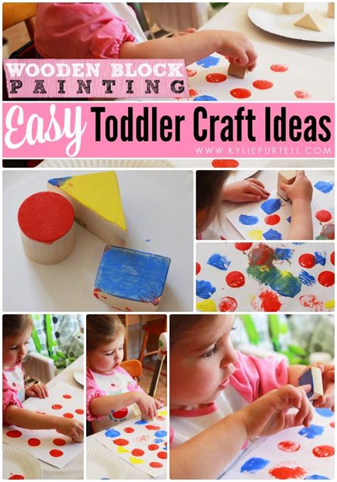 Easy Toddler Craft Ideas Block Painting For The Kids