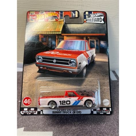 全新未拆 日版 hot wheels 風火輪 林蔭大道 datsun sunny truck b 貨卡 蝦皮購物