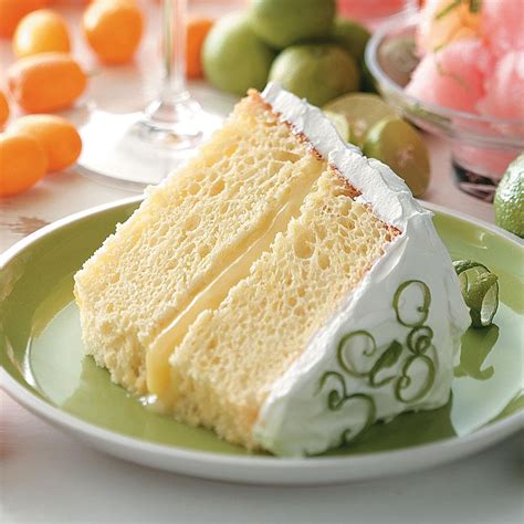 Lime Chiffon Cake Recipe | Taste of Home