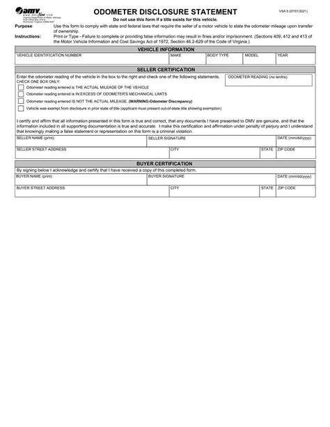 Free Virginia Bill Of Sale Forms Pdf Formspal