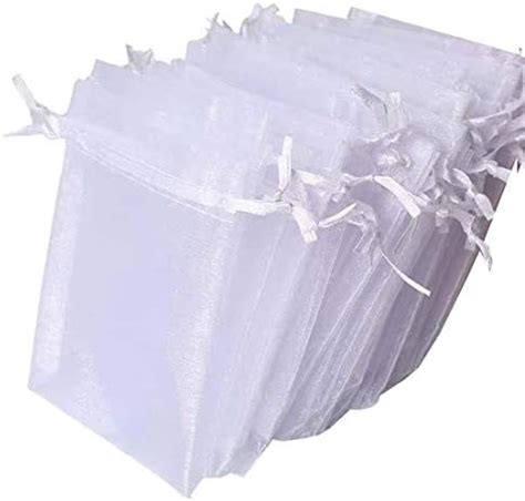 Amazon 100 Pcs 5x7 Inch Gift Wrap Bags Organza Sheer Clear Tulle