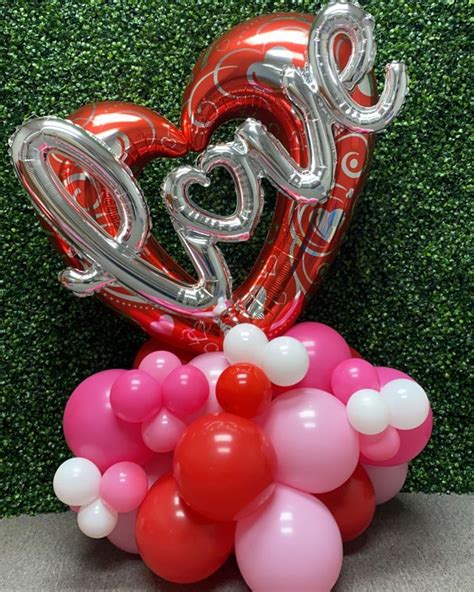 Valentines Day Balloon Bouquet En Globos Arreglos Para San