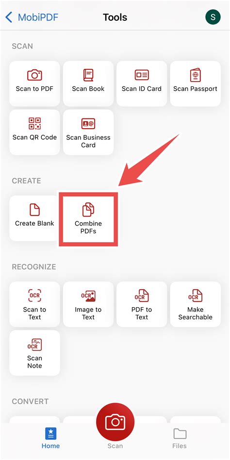 כיצד לשלב קובצי PDF בקובץ אחד עם MobiPDF ב iOS MobiSystems