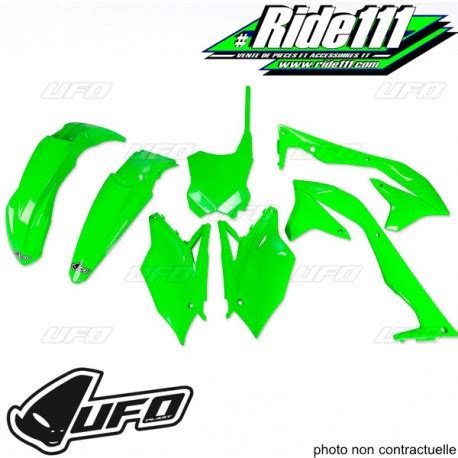 Kit Plastiques UFO Vert Fluo KAWASAKI 450 KX F