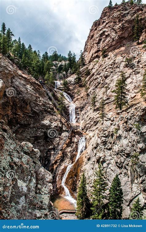 Seven Falls In Colorado Springs Royalty-Free Stock Photography ...