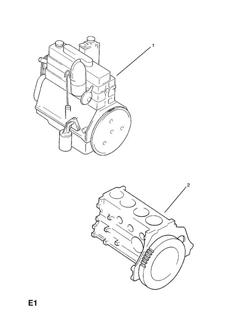 Opel KADETTE-E - Engine assembly (exchange) > Opel EPC Online ...