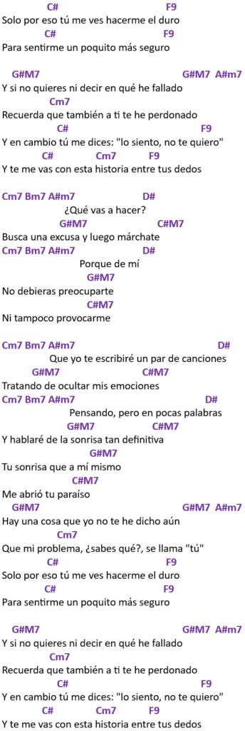 Historia Entre Tus Dedos Eslabón Armado Letra Y Acordes En Guitarra