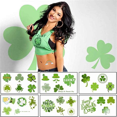 Cokohappy Saint Patricks Day Temporary Tattoos 169pcs Body