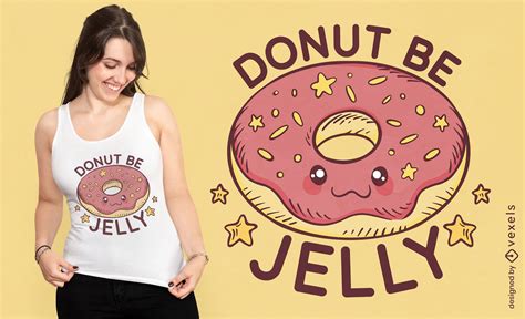 Donut Jelly T-shirt Design Vector Download