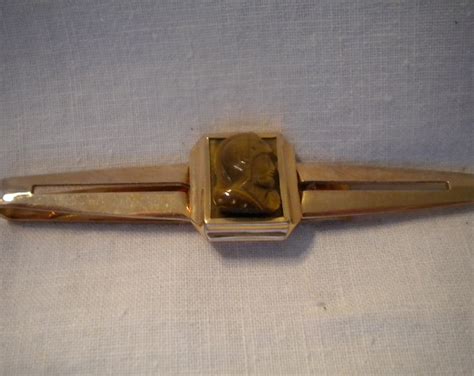 Vintage Anson K Gold Filled Tie Bar Etsy