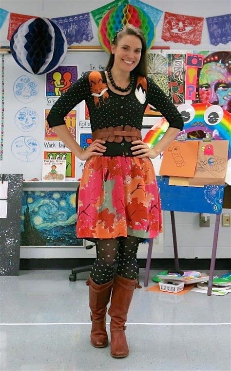 What The Art Teacher Wore 119 And Spooky Ensembles Of Halloween Past Art Teacher Outfits