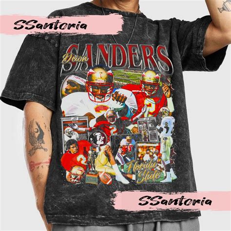 Deion Sanders Vintage Style Bootleg T Shirt Deion Sanders Etsy Australia