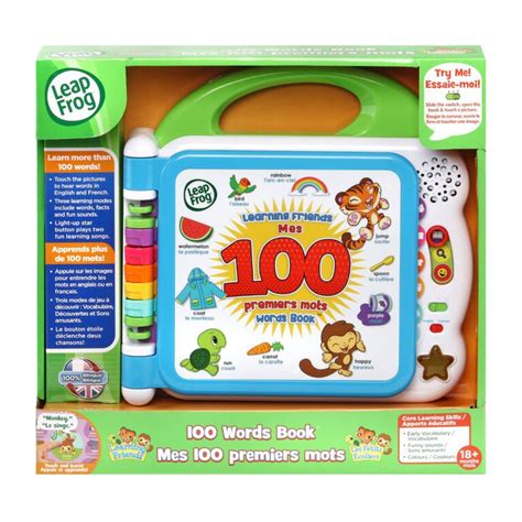 Leapfrog Learning Friends 100 Words Book Bilingual Englishfrench