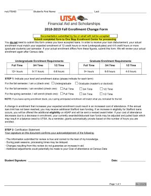 Fillable Online Undergraduate Enrollment Requirements Fax Email Print