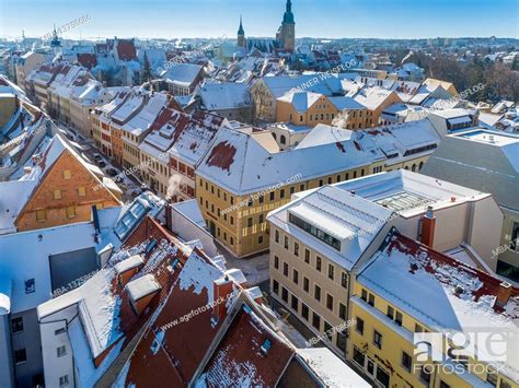 Old Town Center Of Freiberg Stock Photo Picture And Rights Managed