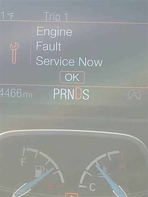 Engine Fault Service Now R FordFocus