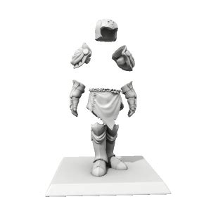 Template Invisible Glitch Made With Hero Forge