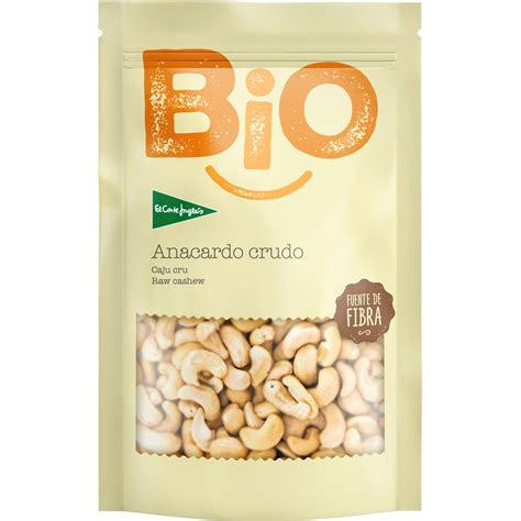 Comprar Anacardo crudo ecológico bolsa 200 g EL CORTE INGLES BIO