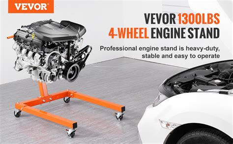 Vevor Support Moteur Deatelier Kg Stand De Moteur En Acier Mobile