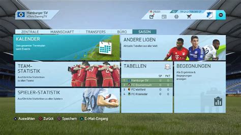 FIFA 16 Karrieremodus 001 HSV Überblick Wünsche Neues YouTube