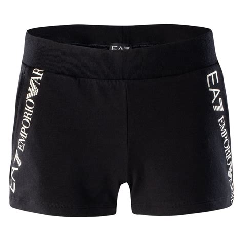 Damskie Spodenki Ea Emporio Armani Train Shiny W Shorts Extended Logo