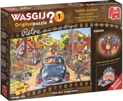 Wasgij Retro Original 1 Zondagsrijders Puzzel 1000 Stukjes