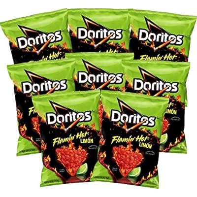 Buy Doritos Flamin Hot Limon Flavor Tortilla Chips Ounces Pack Of Online At Lowest