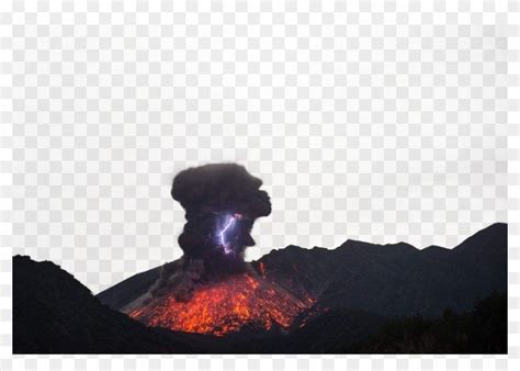 Sakurajima Chaitxe N Mount Merapi Volcano Lightning - Volcano Clipart ...