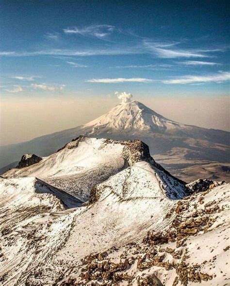 El Popocatépetl Desde El Iztaccíhuatl Fotografía Natgeomexico