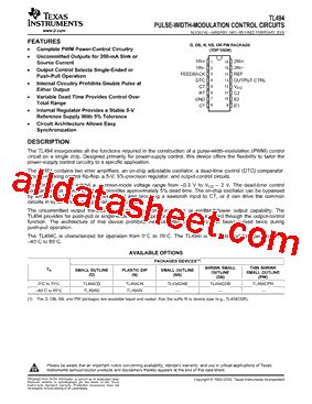 TL494CD Datasheet(PDF) - Texas Instruments